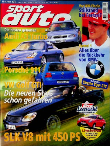 Deckblatt Sport Auto (10/1997)